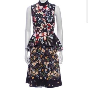 Clover canyon black floral dress